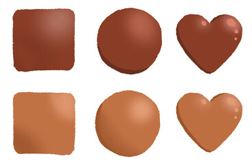 手描きのチョコレートのイラスト
