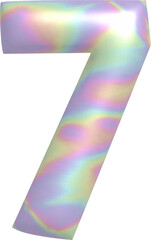 3D Holographic number 7