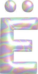 3D Holographic letter Ë