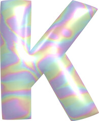 3D Holographic letter K