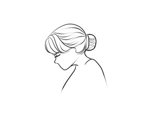 silhouette of a girl