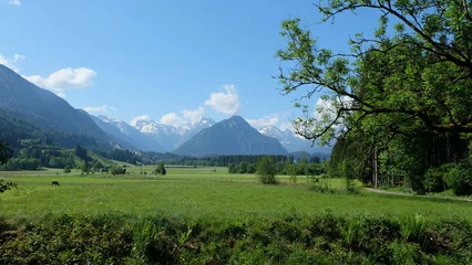 Foto op Canvas Idyllisches Panorama im Sommer bei Oberstdorf  © NATURAL LANDSCAPES