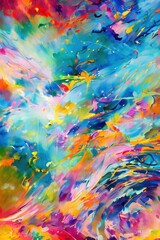 Obraz na płótnie Canvas Abstract modern art colorful design backdrop