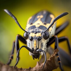 illustration, long horned beetle, image by AI