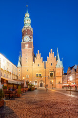 Wroclaw Market Square, Poland.	