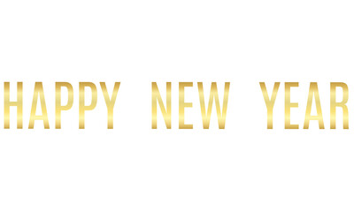 lettering new year simple typography golden