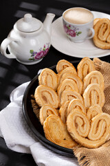 Bakery And Pastry - Tasty Puff Pastry Hearts Covered With Sugar