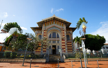 The Schoelcher library., Fort de France city, Martinique island, French West Indies.