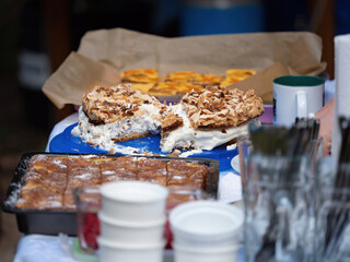 Close-up of food cake time in Jena Germany