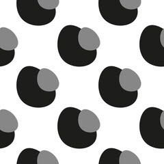 Seamless pattern with hand drawn shapes. Vector illustration
