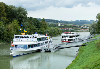 Melk Town Danube River Ferry Port
