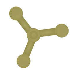 Brown outdoor spinner. vector illustration