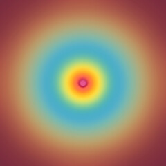 Multicolored concentric soft circles, abstract background