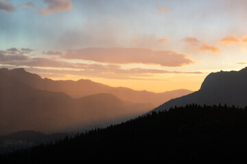 Mountain Range Sunrise
