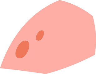 Broken eggshell flat icon Exotic egg