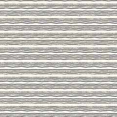 Monochrome Glitch Effect Textured Striped Pattern