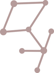 Constellation flat icon Magical arts