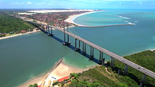 Natal  Capital do Rio grande do Norte,  vista a&eacute;rea da Ponte Newton Navarro