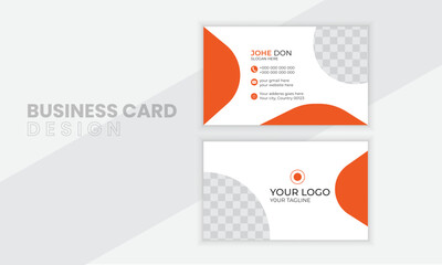 Modern business card design template, visiting card, business card template.