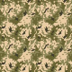 Camouflage military pixel