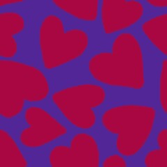 Valentines hearts seamless cartoon pattern for wrapping and kids clothes print and fabrics and gift box