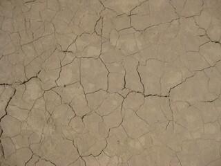 Dried Mud Texture on Ground at Racetrack Playa, Death Valley