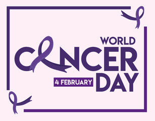 Fototapeta premium February 4th is World Cancer Day.