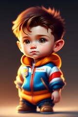 Fototapeta premium child with a toy