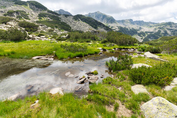 Fototapeta na wymiar Pirin Mountain around Banderitsa River, Bulgaria
