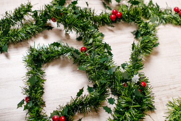 Artificial fir garland, Christmas decoration fir - artificial plants garland 