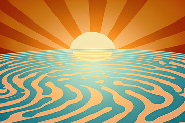 Fototapeta na wymiar Background of sun reflection in a swimming pool. Water ripple. Generative AI