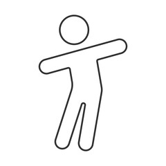 Health lifestyle vector icon. Line sign for mobile concept and web design. Symbol, logo illustration. Vector graphics