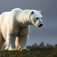 Fototapeta na wymiar White polar bear