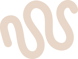 Wavy abstract shape illustration