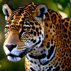 Fototapeta na wymiar Close up of a jaguar