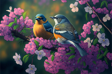 Chirping into Spring: The Return of our Feathered Friends (ai generated)