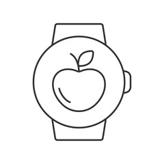 Diet vector icon. Line sign for mobile concept and web design. Symbol, logo illustration. Vector graphics