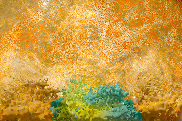 ocher texture, rusty metal, mix of colors