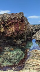 rocks in the water