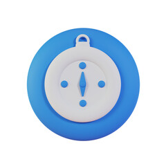 3d compass illustration 