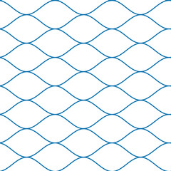 Fototapeta premium Wave pattern seamless abstract background. Stripes wave pattern white and blue for design.