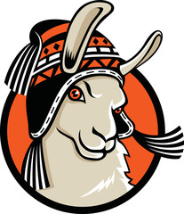 Llama Wearing a Chullo Hat © DKG1111