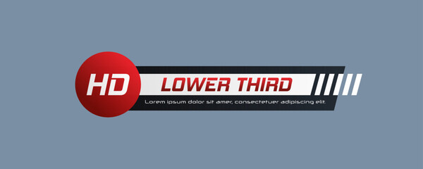 Tv news bar. Lower Third TV News Bars Set Vector. Television broadcast media title banner.