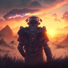 homme future science fiction technologie