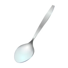 A spoon realistic for food, light shades of pink and blue. Metal or silver.png