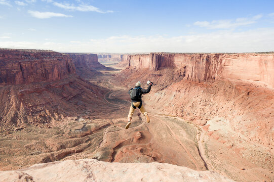 Base Jumping at Fruit Bowl