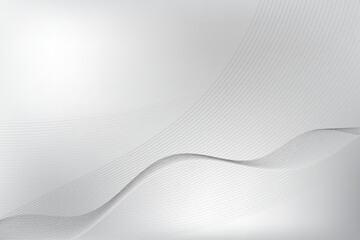 Abstract white and gray color, modern design stripes background with wave element. Vector illustration.	