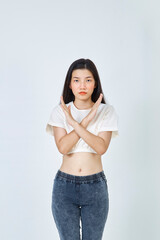 Portrait beautiful young asian woman