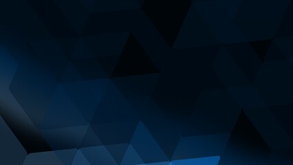 Illustration of a dark blue background with geometric shapes and added effects