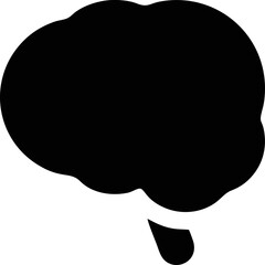 Idea icon symbol in black, creative inovation bulb symbol vector image